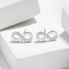 Minimalist Korean Möbius Strip Earrings: Versatile 8-Shaped Symbol of Eternity.