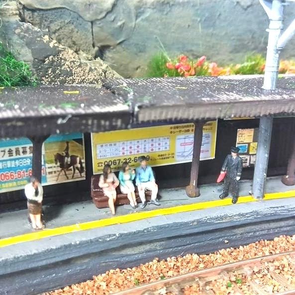 Takeda Station Attendant 3D Color Set of for Dioramas Figures, 1/150 Scale, Printed, 6, (Miniatures)