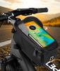 Wasserdichte grenzüberschreitende Fahrrad-Handy-Aufbewahrungstasche mit Befestigung am Vorderlicht-Oberrohr für Mountainbiking