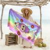 Labubu Customize Text Beach Towel High Absorbency & Quick-Dry Portable for SwimmingBeachCamping Travel Beach AccessoriesGym