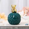 Creative Dark Green Mini Ceramic Storage Jar Cartoon Gold Animal Candy Jar Home Jewelry Storage Box Wedding Holiday Decoration