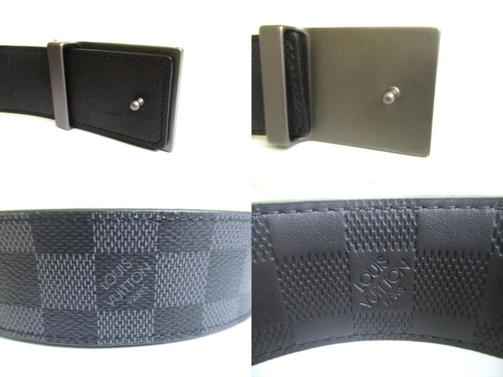 Authentic LOUIS VUITTON Damier Graphite Infini Inventure Buckle Belt Size M #a877  Refurbished