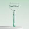 Pet Detangling Comb Double-Sided Metal Teeth Pet Dematting Tool Pet Grooming Comb Undercoat Rake for Long Hair Untangles Pet Hair Efficiently