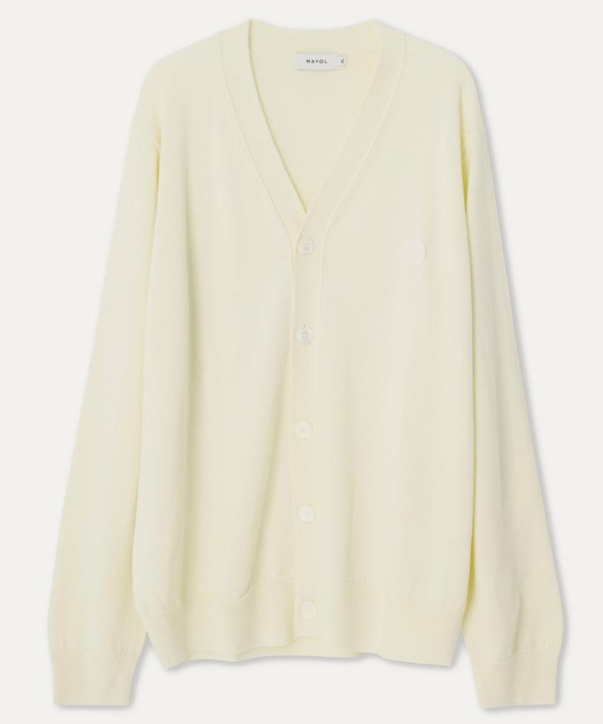 Mayol Smile Wappen Cardigan_Straw Yellow