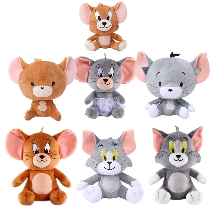 Classic Anime Tom And Jerry Plush Doll Original Factory Cartoon Movie Figures Cat Mouse Cute Stuffed Animals Toy 13Cm-30Cm Ce