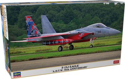 Hasegawa 1/72 Aircraft F-15J Eagle Self-Defense Force 70th Anniversary Commemorative Livery Plastic Model 02526
