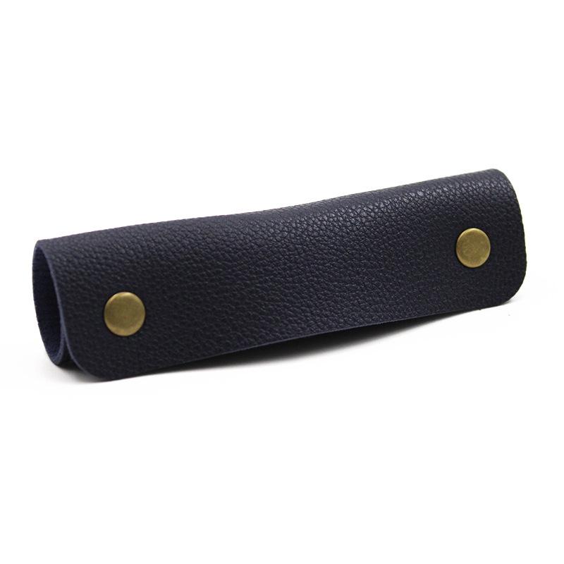 Available: Leather Anti-Fatigue, Anti-Slip Handle Cover for Luggage Handles - Removable with Two-Button Design