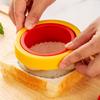 Molde para Sanduíche para Pão de Bolso, Molde para Embutir Café da Manhã, Formato Bento Quadrado, Redondo e em Coração
