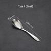 Stainless Steel Long-Handle Thickened Flat Spoon for Home, Hotel, or Restaurant