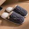 Women's and Men's Plush Non-Slip Cotton Slippers - Indoor Warmth for Spring, Autumn, and Winter