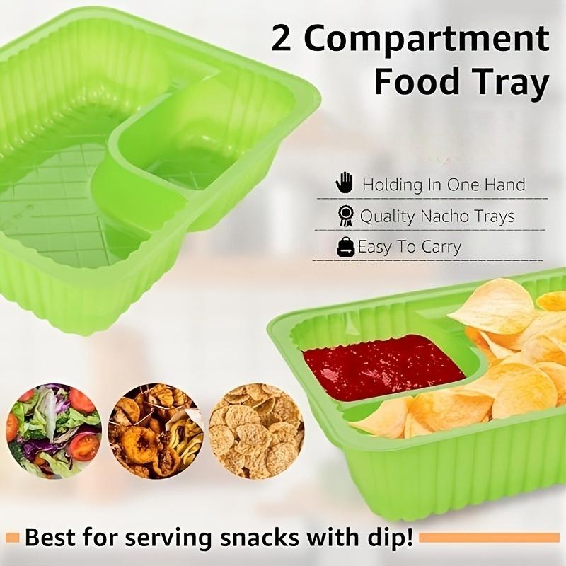 Nacho Trays | Perfect for Cheese Dip, Movie Nights & Carnival Parties, Snack Containers, Movie Night Snacks|Christmas, Halloween