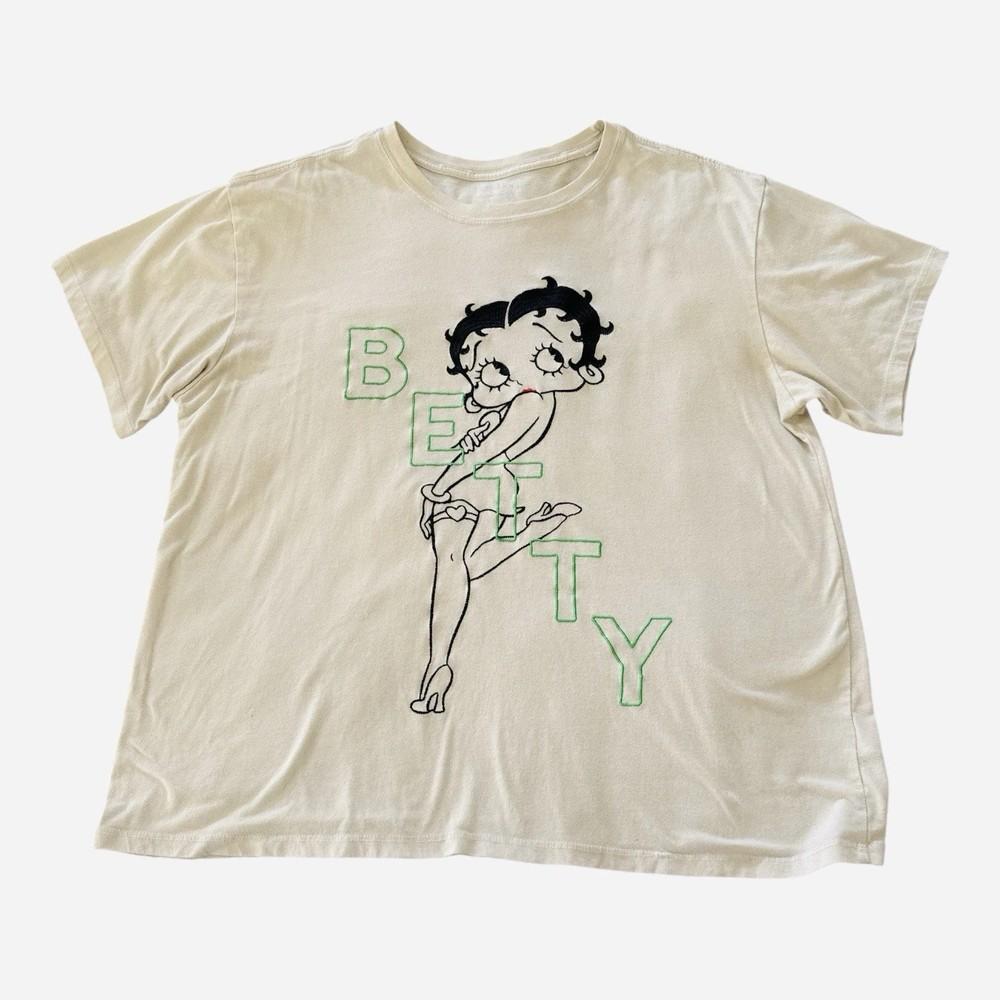 

Ретро футболка Betty Boop с вышивкой, Новинка, Графическая, Репринт, Унисекс XL