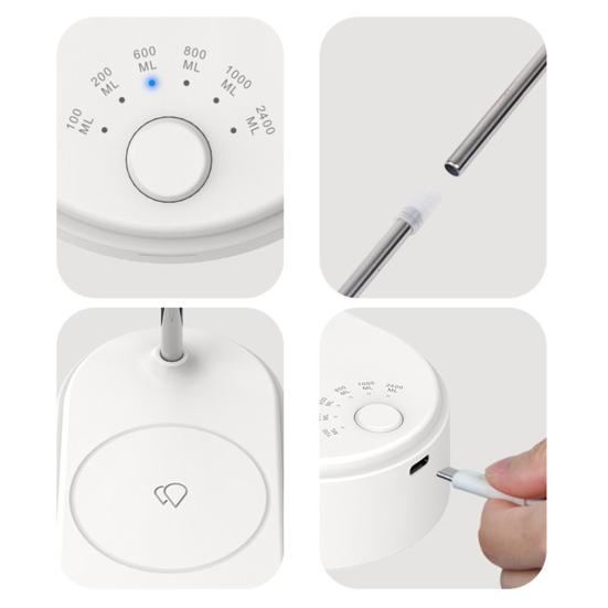 Smart Desktop Water Bottle Pump Automatic Water Dispenser 360-Degree Rotatable Rechargeable Electric Water Gallon Bottle Pump