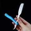 Porte-rasoir pliant manuel japonais en acier inoxydable pour rasage, couteau à sourcils pour lame plume, outil de coiffure