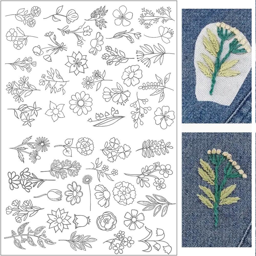 Bohemian Pattern Water-Soluble DIY Hand Embroidery Stabilizer