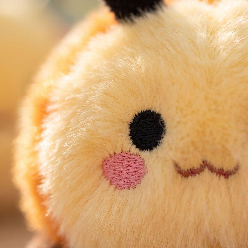 Cute Cartoon Bee Plush Keychain Pendant