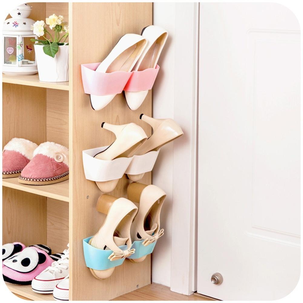 Wave Stereo Rack Wall Shelving Bathroom Hanging Shose Storage Rack