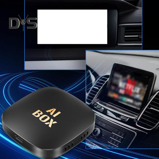 Bezdrátový adaptér pro Android Auto Převádí kabelové na bezdrátové pro CarPlay Podporuje Netflix TF kartu/USB Hlasové ovládání Ovládání na volantu Dotyk