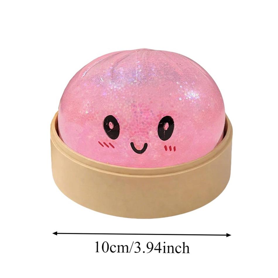 2026 Gold Bursting Water Droplets Simulated Dumpling Squishy Blind Box Relaxing Anxiety Antistress Rebound Squeeze Reliever Toy