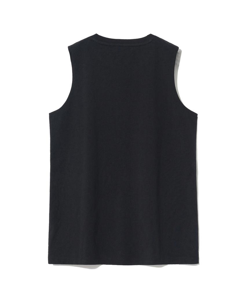 YALE [Premium Cotton] Women'S Reporter Cotton Sleeveless Black