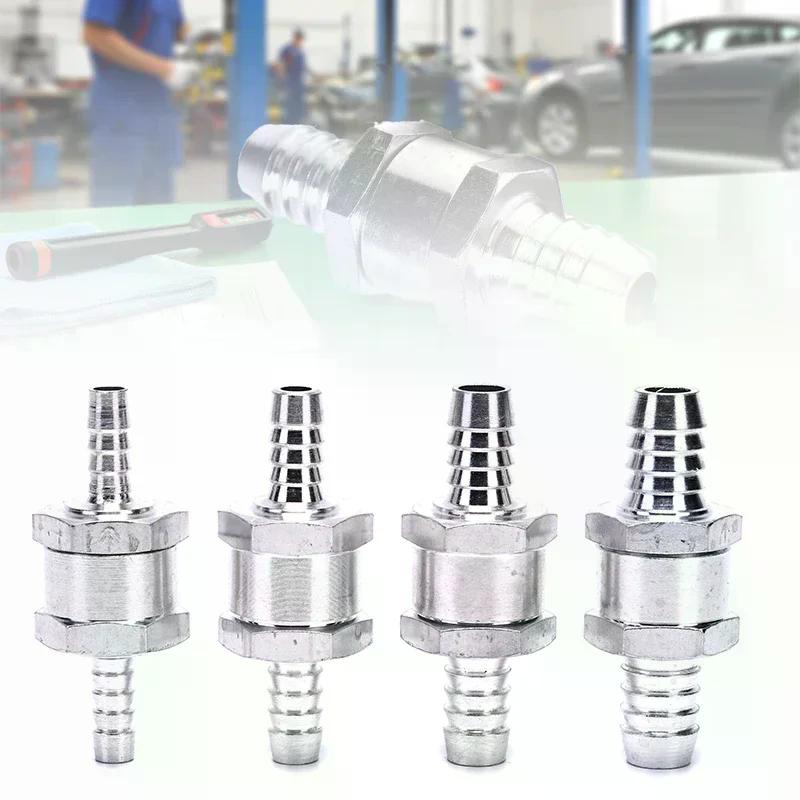 One Way 6/8/10/12mm 4 Size Aluminium Alloy Fuel Non Return Check Valv