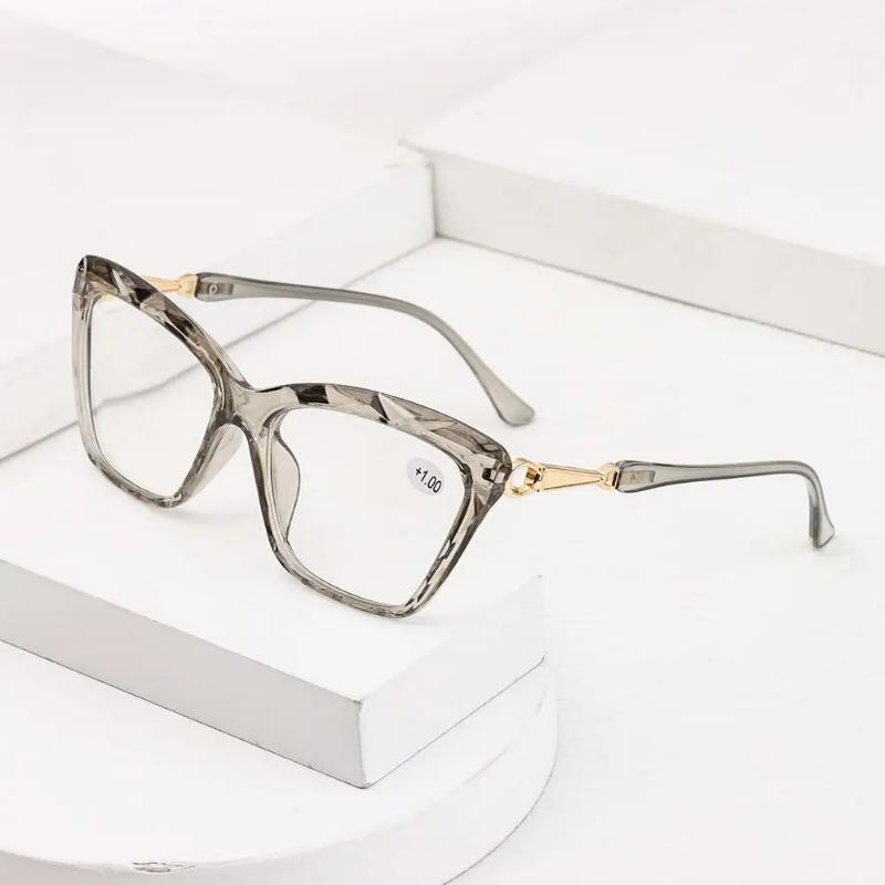 Fashion Cat Eye Square Frame Reading Glasses Urltra-Light Eye Protection Men Women Elegant Comfortable Eyeglasses +100~+400