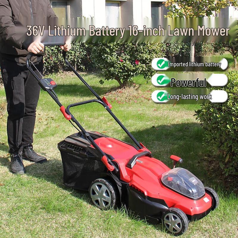 Aoshengjixie H36GC16B Cordless Push Lawn Mower CN plug (adapter included)