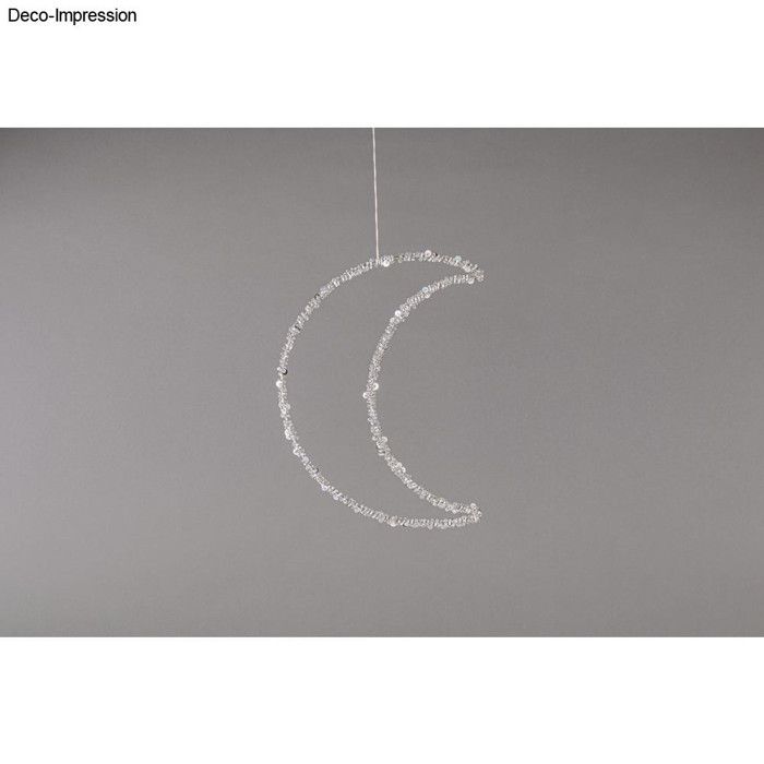 Forme en métal - Multicolore - Demi-lune - 19,5 x 25 cm - Intérieur - Salon