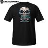 Chibi Skeleton T-Shirt | Cute Undead Character with Scarf | Cartoon Skull Tee