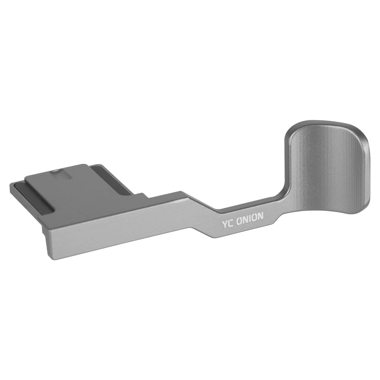 

YC Onion Metal Hot Shoe Thumb Uprest Hand Grip Fujifilm Fuji X100V Camera Silver