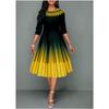 BITCED Fashion Summer Spring 1/2 Sleeves O-Neck  Casual Dresses