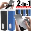2 in 1 Mini-Bildschirmreiniger-Sprühflasche für alle Mobiltelefone, Tablets, Laptops, Macbooks, PCs, Reinigungstücher, Mikrofasertuch