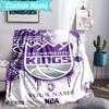 Custom Name Blanket Kings Basketball Team Logo Blanket Bedding Blanket for Travel, Camping, Living Rooms, Offices, Sofas, Fan Christmas gift