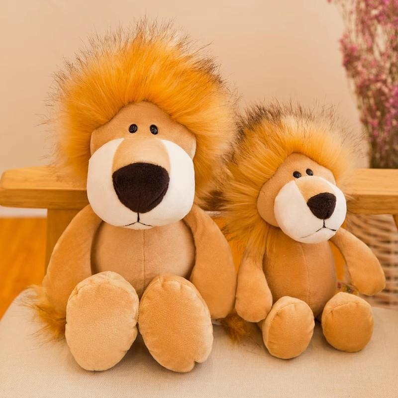 Forest Animals Tiger Doll Lion Elephant Monkey Giraffe Live Jungle Doll Plush Toy Children's Gift