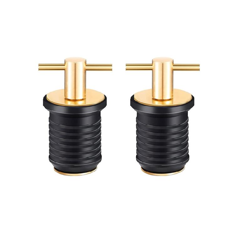 2 Pcs Kayak Drain Plug Rubber Scupper Plugs Drain Stopper T-Handle Drain Plug