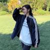 Women's Retro Stand-Up Collar Color Block Padded Baseball Jacket - Fall/Winter 2024