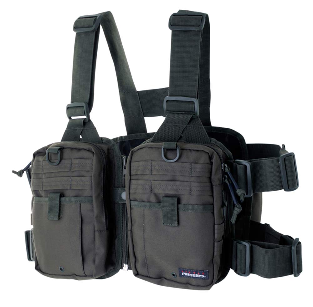 LITTLE PRESENTS Strap Vest Neo V-23 Olive Free Size