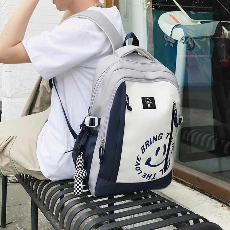 Schoolbag School Bag Girls College Students High School Students Large Capacity Computer Backpack 1011 New Middle School Student Printed Backpack