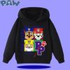 PAW Patrol 2026 Kids Hooded Sweatshirt for Autumn/Winter Long Sleeve 2026 New Style Boys' and Girls' Cartoon Print Sweater