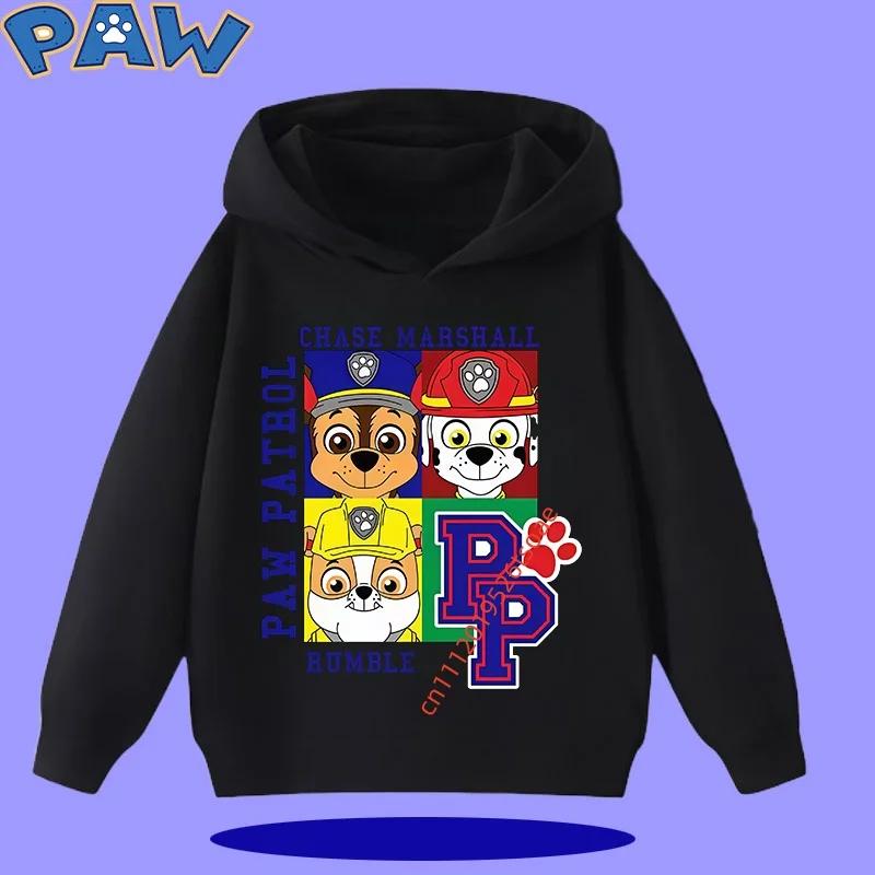 PAW Patrol 2026 Kids Hooded Sweatshirt for Autumn/Winter Long Sleeve 2026 New Style Boys' and Girls' Cartoon Print Sweater