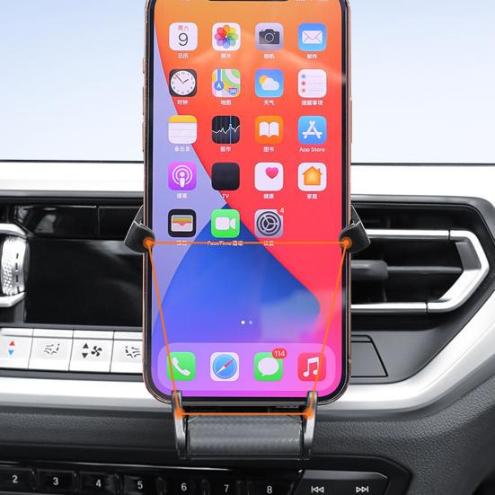 Car Racing Seat Phone Holder for Air Vent Stable Anti-Fall Design Universal Clip Mount for Smartphones Secure Hold On Bumpy Roads