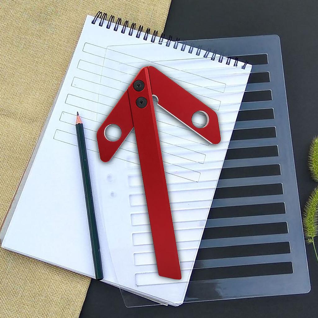 45 90 Degrees Carpenter Right Angle Line Gauge Round Heart Ruler