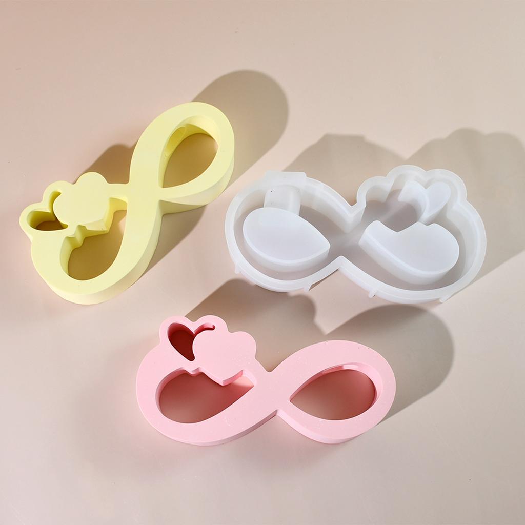 Hydroponic Vase Silicone Mold DIY Infinite Love Test Tube Water Culture Vase Gypsum Epoxy Resin Molds Crafts Home Desktop Decor