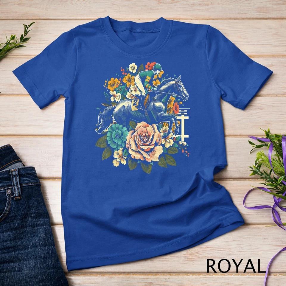 Horse Racing In Women s Cottagecore Cute Derby Horse Race Unisex T-shirt 11 2XL