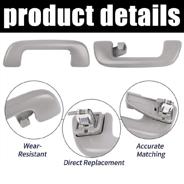 Interior Roof Grab Bar with Hook Vehicle Safety Grab Bar ABS Interior Support Handle Replaces 74610-52020 for Vehicle