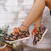 Fashion Cute Halloween Single Shoes 2024 Autumn New Personalized Pumpkin Head Comfortable Sports and Leisure Women's Vulcanized Shoes