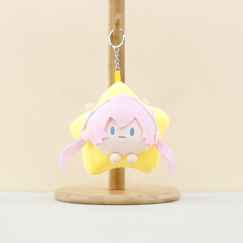 

Мику Хацунэ Очаровательный плюшевый брелок Сладкий аксессуар в виде мягкой игрушки в синем, желтом, розовом цветах розовый