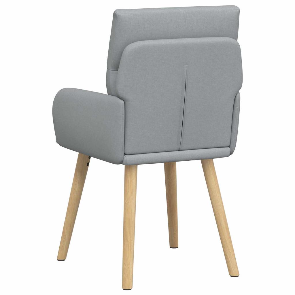 Dining Chairs 6 Pcs Fabric Light Gray 60 X 56 X 96 Cm