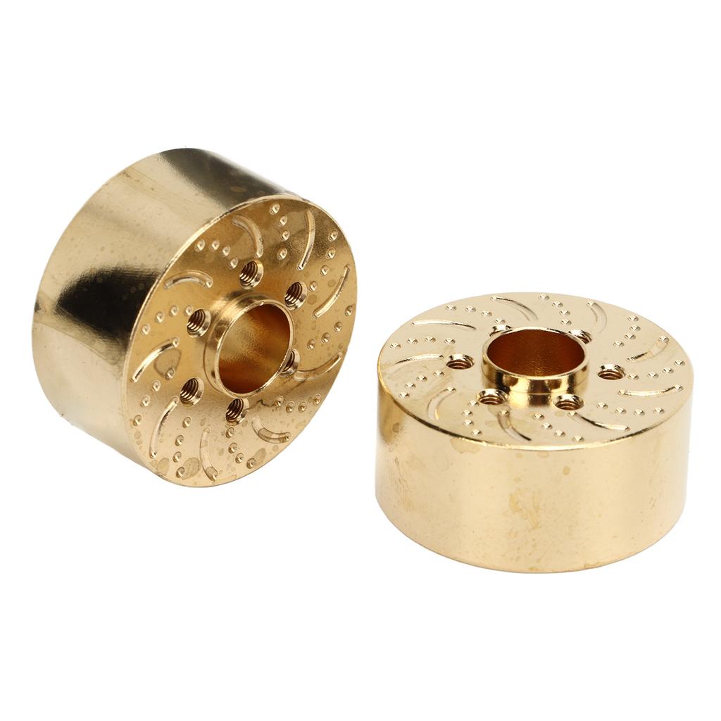 2Pcs Brass Wheel Weights 1.9 2.2in RC Crawler Car Hex Hub Adapter Model Upgrade Parts 18.5mm
