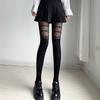 Bowknot Splicing Lower Limb Wear For Ladies Onyx Authentic White Lovely Bow Pantyhose Japanese Spicy Lass Hosiery For Gathering Jk Kawaii Stockings